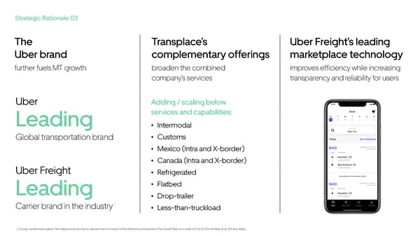 Uber Freight Acquisition of Transplace - Page 21