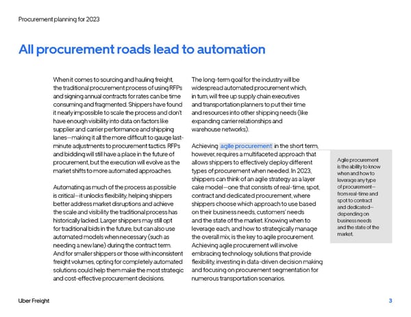 Uber Freight Procurement Planning for 2023 - Page 3